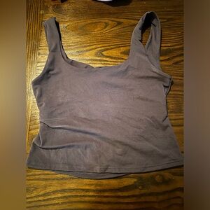 Fabletics Twist Back Sports Tank - Large, Gray